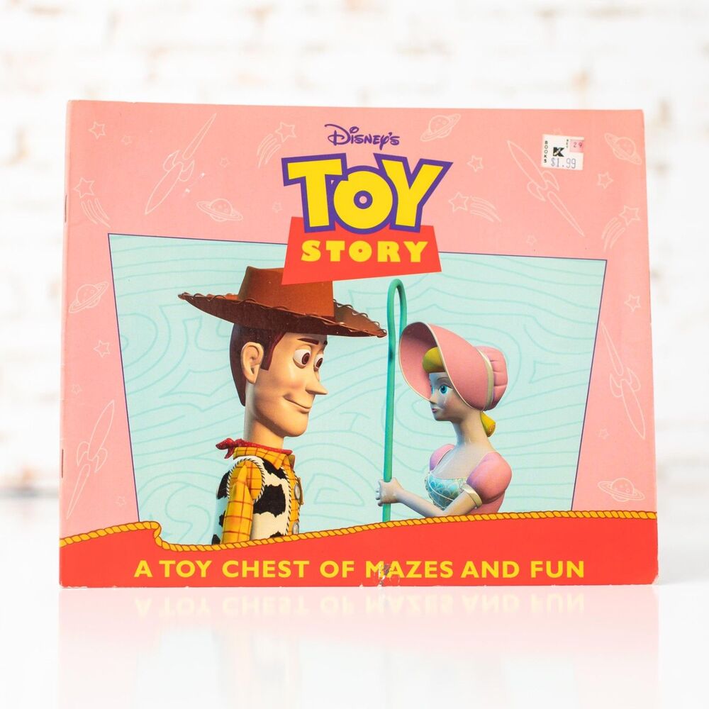 Disney Toy Story A Toy Chest of Mazes and Fun 1996 Activity Puzzle Book Woody